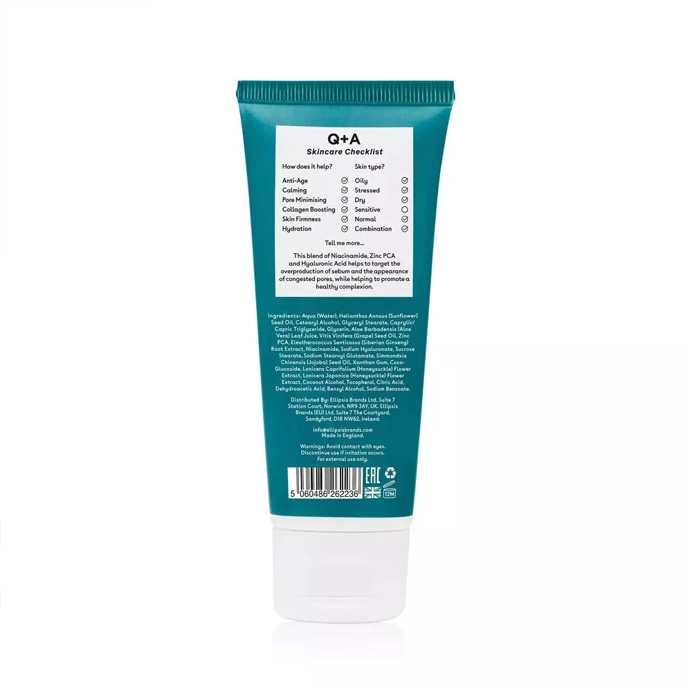 Q+A Zinc PCA Daily Moisturiser 75ml